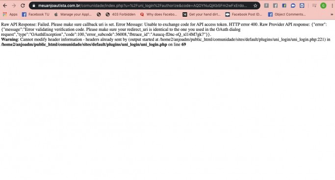 FB Error